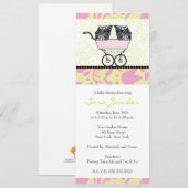 Einladung einer Babydusche von zwei Mädchen - Baby (Vorne/Hinten)