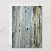 Einladung einer benutzerdefinierten Foto-Alterungs (Rückseite)