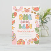 Einladung einer Coolen Babe zum ersten Geburtstag (Stehend Vorderseite)