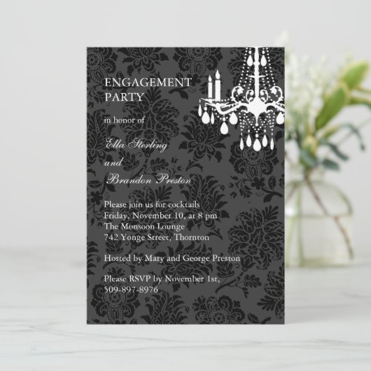 Einladung einer Damaskus-Viktorianischen Interesse (Stehend Vorderseite)