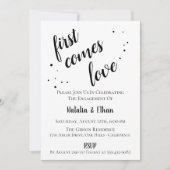 Einladung einer einfachen Schwarz-weißen Interesse (Vorderseite)