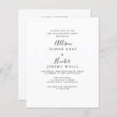 Einladung einer eleganten Bewerbungspartei (Vorne/Hinten)