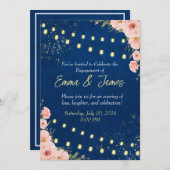 Einladung einer eleganten Bewerbungspartei (Vorne/Hinten)