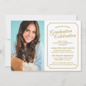 EINLADUNG EINER KLASSISCHEN CHIC-ELEGANTEN SCHULAB (Vorderseite)