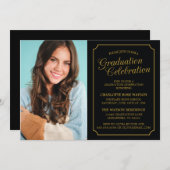 EINLADUNG EINER KLASSISCHEN CHIC-ELEGANTEN SCHULAB (Vorne/Hinten)