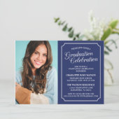 EINLADUNG EINER KLASSISCHEN CHIC-ELEGANTEN SCHULAB (Stehend Vorderseite)