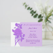 Einladung einer lila Blume-Anwendergruppe (Stehend Vorderseite)