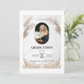 Einladung einer maßgeschneiderten Foto-Boho-Gradui (Stehend Vorderseite)