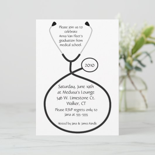 Einladung einer medizinischen oder nahrhaften Grad (Stehend Vorderseite)