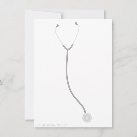 Einladung einer medizinischen oder nahrhaften Grad (Rückseite)