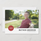 Einladung einer modernen Abzeichen Graduation Part (Vorderseite)