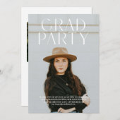 Einladung einer modernen einfachen Graduierungspar (Vorne/Hinten)