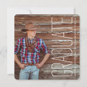 Einladung einer modernen Foto Graduation Party (Vorderseite)