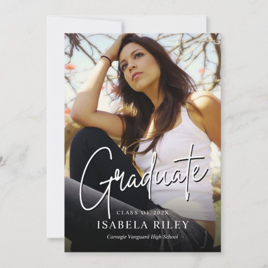 Einladung einer modernen Graduiertengruppe (Vorderseite)