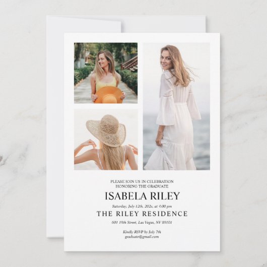 Einladung einer modernen Graduiertengruppe (Rückseite)