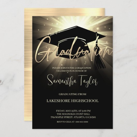 Einladung einer modernen Graduiertengruppe (Vorne/Hinten)