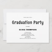 Einladung einer modernen Graduiertengruppe (Vorderseite)