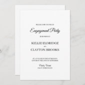 Einladung einer modernen Minimalistischen Interess (Vorne/Hinten)