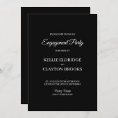 Einladung einer modernen Minimalistischen Interess (Vorne/Hinten)