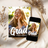 Einladung einer modernen Multi-Foto-Graduierungspa