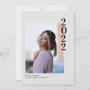 Einladung einer modernen Multi-Foto-Graduierungspa