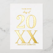 Einladung einer modernen Typografy Graduation Part (Vorderseite)