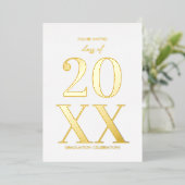 Einladung einer modernen Typografy Graduation Part (Stehend vorne)