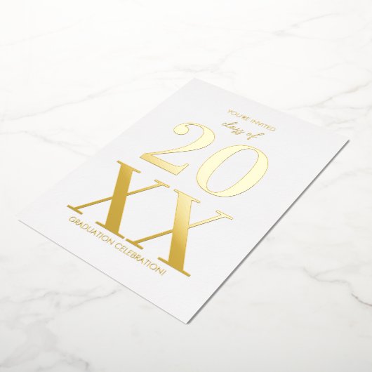 Einladung einer modernen Typografy Graduation Part (Gedreht)