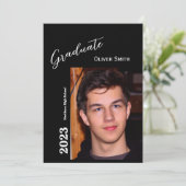 Einladung einer personalisierten Absolventin (Stehend Vorderseite)