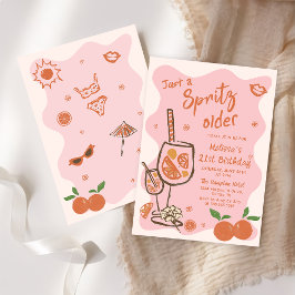 Einladung einer Spritz Older Birthday Party