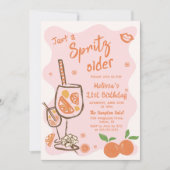 Einladung einer Spritz Older Birthday Party (Vorderseite)