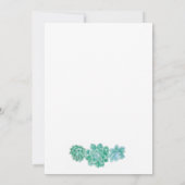 Einladung einer sukkulenten Frau zum Geburtstag (Rückseite)