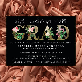 EINLADUNG EINER Vintagen ELEGANTEN FLORALSCHULATIO