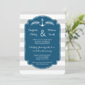 Einladung einer Vintagen Nautische Interessengrupp (Stehend Vorderseite)