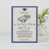 Einladung einer virtuellen männlichen Graduierteng (Stehend Vorderseite)