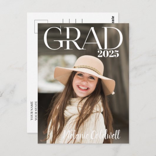Einladung einer von der Zeitschrift Inspiriert Gra Postkarte (Vorne/Hinten)