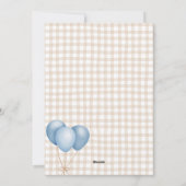 Einladung eines Albernen Gans 1. Geburtstag (Rückseite)