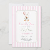 Einladung eines Albernen Gänsehuchses 1. Geburtsta (Vorderseite)