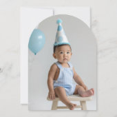 Einladung eines Albernen Gänsejungen zum 1. Geburt (Rückseite)