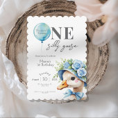 Einladung eines Albernen Gänsejungen zum 1. Geburt