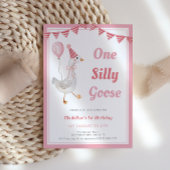 Einladung eines Albernen Gänsepink-Mädchens 1. Geb