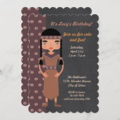 Einladung eines Amerikanische Ureinwohner zur Gebu (Vorne/Hinten)