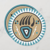 Einladung eines amerikanischen Bärenpaws (Vorne/Hinten)