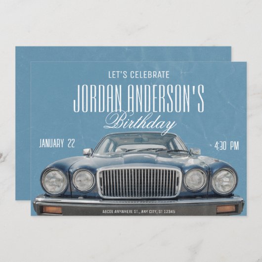 Einladung eines Autos (Vorne/Hinten)