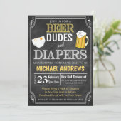 Einladung eines Babys mit einer Dusche (Stehend Vorderseite)