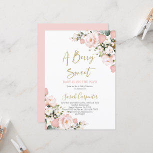 Einladung eines Berry Sweet Baby Shower Girl
