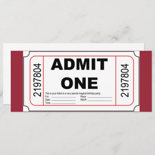 Einladung eines Coolen Ereignisses (Vorne/Hinten)