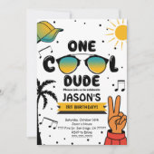 Einladung eines Coolen Sonnenglases zum Geburtstag (Vorderseite)