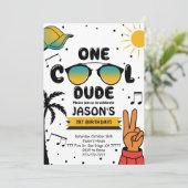 Einladung eines Coolen Sonnenglases zum Geburtstag (Stehend Vorderseite)