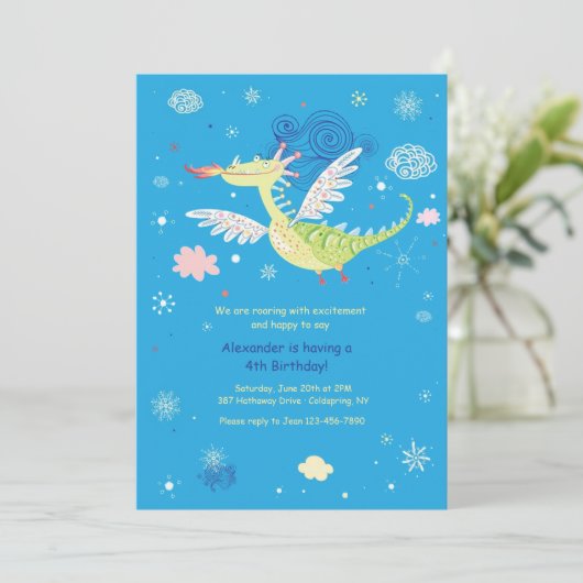 Einladung eines Drachen (Stehend Vorderseite)